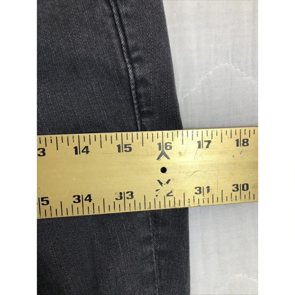 Vigoss Jeans Women's Size 25x27 Denim Black The Thompson Tomboy Distressed 26x27